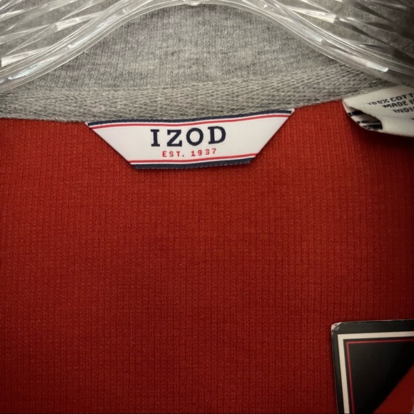 IZOD 1/4 Zip Pullover. NWT - Picture 3 of 9